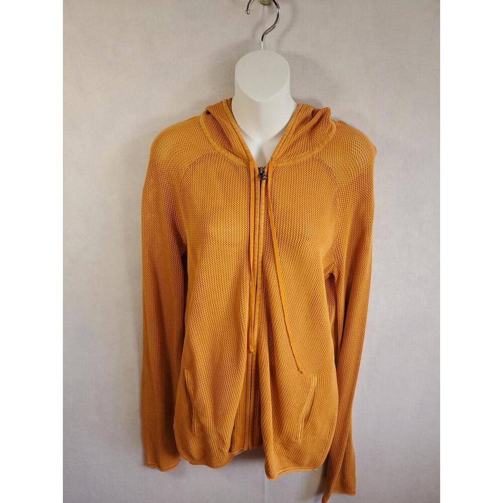 Tommy Bahama Waffle Weave Hoodie, Womens, Med, Orange